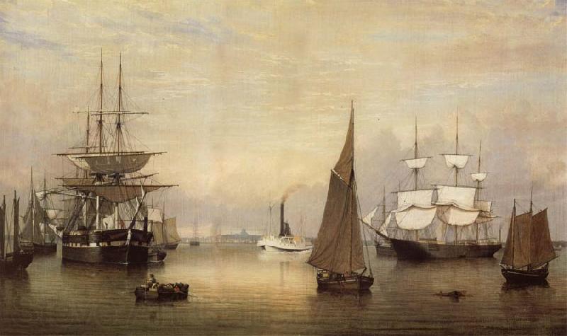 Fitz Hugh Lane Der Bostoner Hafen Norge oil painting art